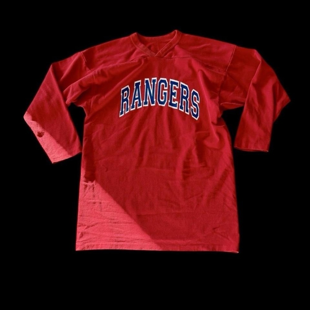 Vintage 80's New York Rangers Long Shirt Vintage Size Small Sports Athletics